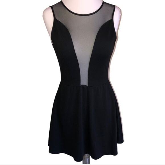 For Love and Lemons Black Lulu Skater Dress XS - Picture 2 of 9